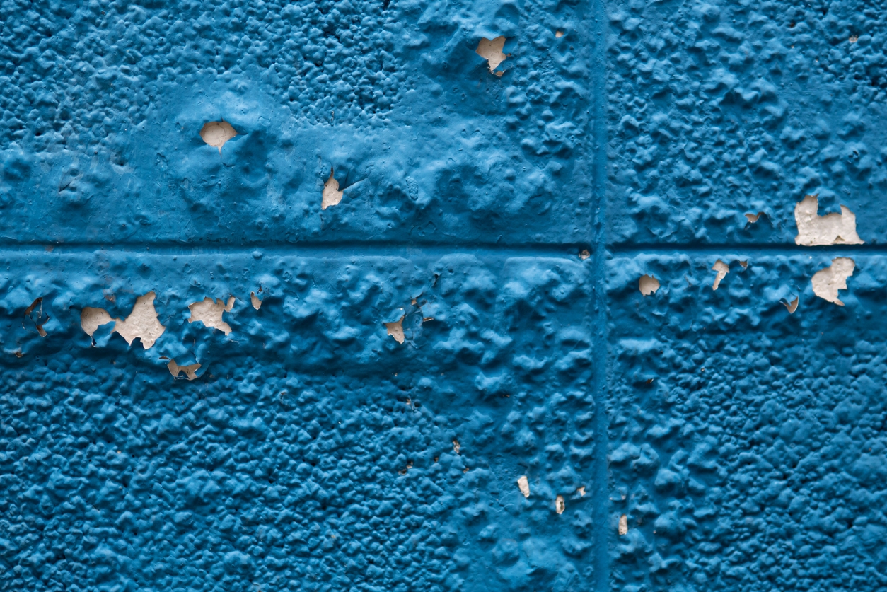 Paint bubbles and cracks due to humidity on the exterior of a San Ramon, CA area home