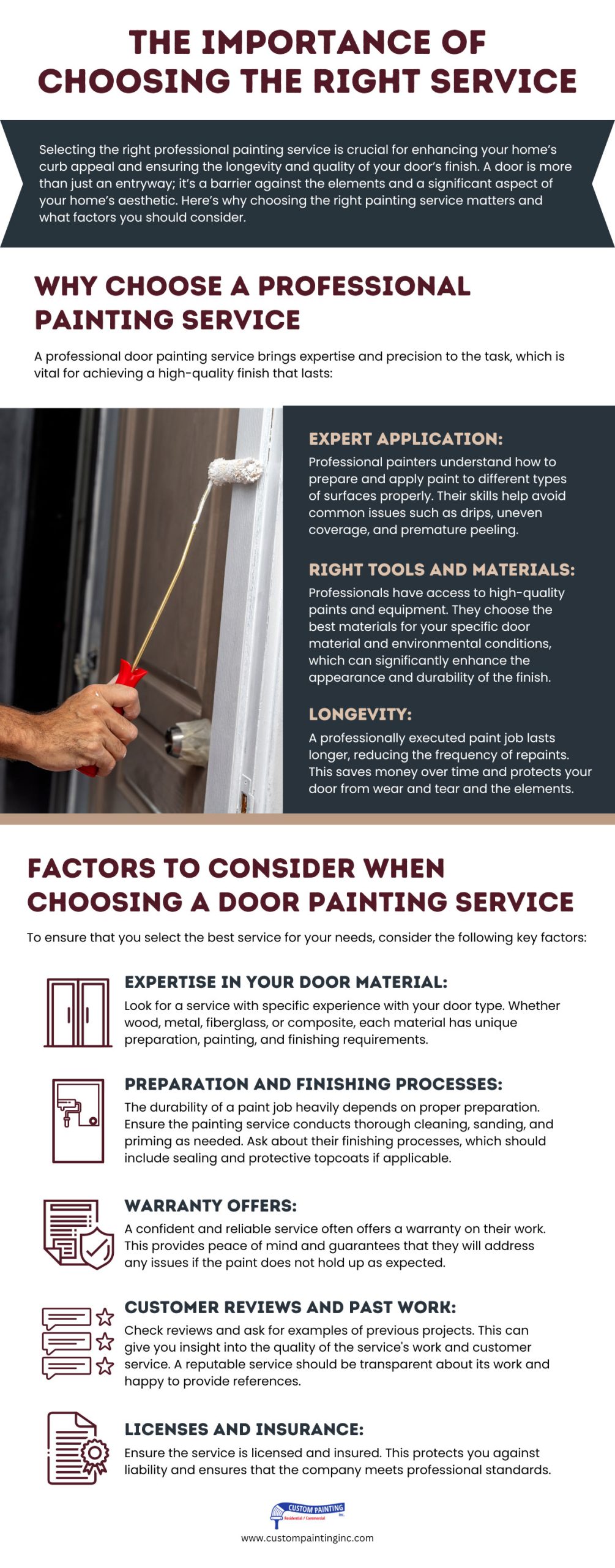 Infographic on the Importance of Choosing the Right painting service for home owners in the San Ramon, Dublin, Pleasanton, Livermore, and Danville area