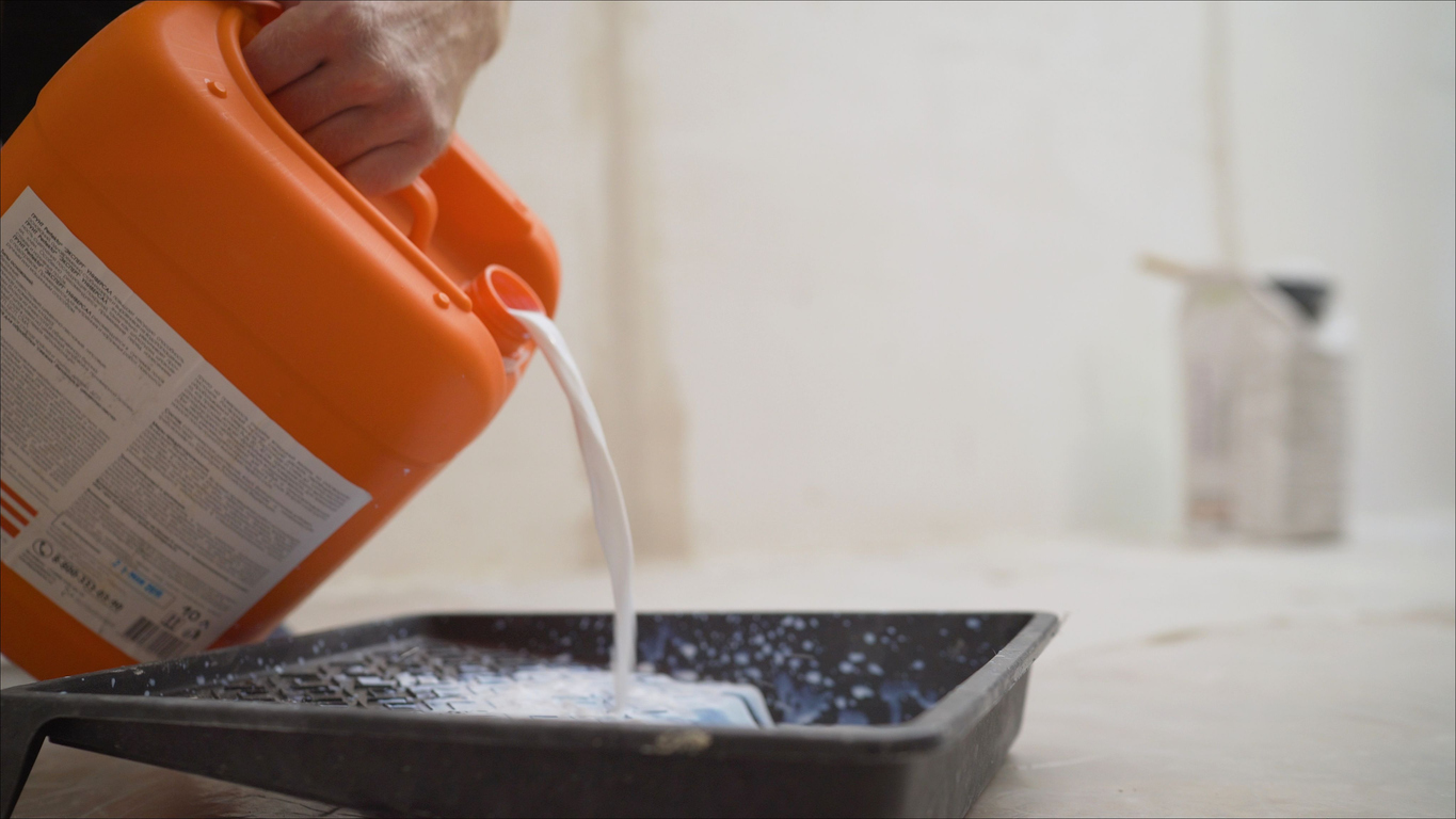 Primer being prepared in a San Ramon, CA home